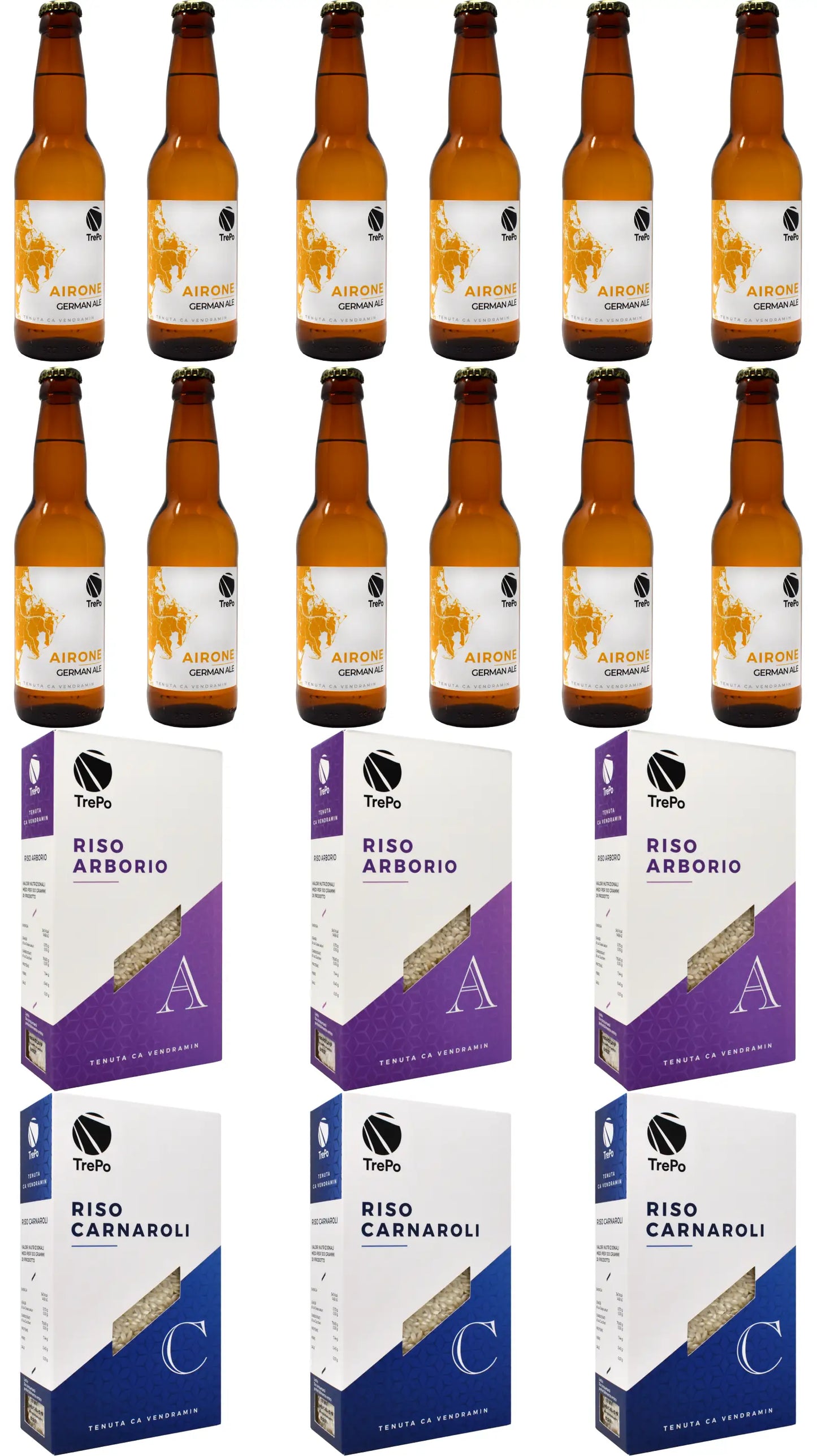 12xAirone 33cl + 3xArborio + 3xCarnaroli