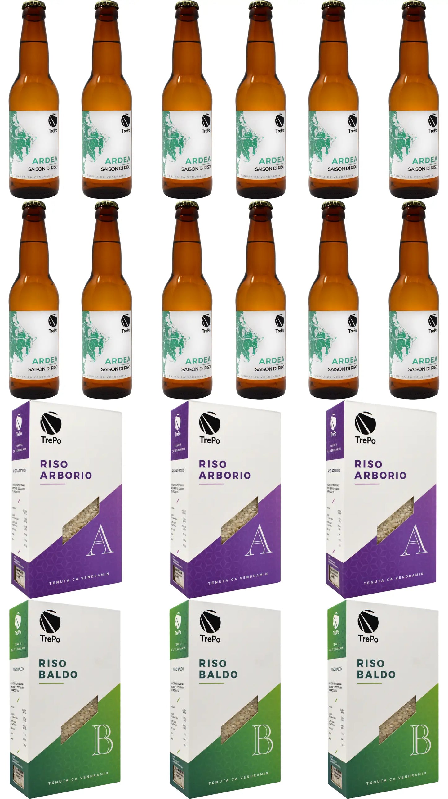 12xArdea 33cl + 3xArborio + 3xBaldo