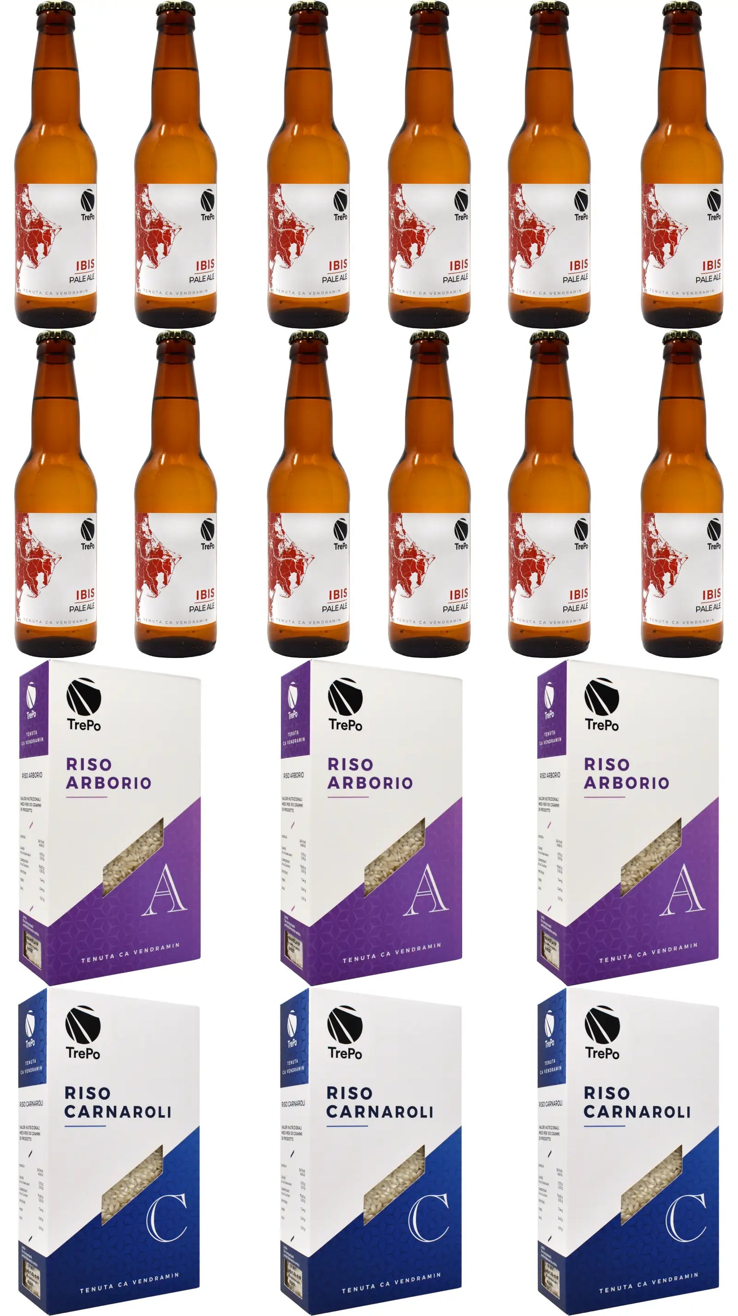 12xIbis 33cl + 3xArborio + 3xCarnaroli