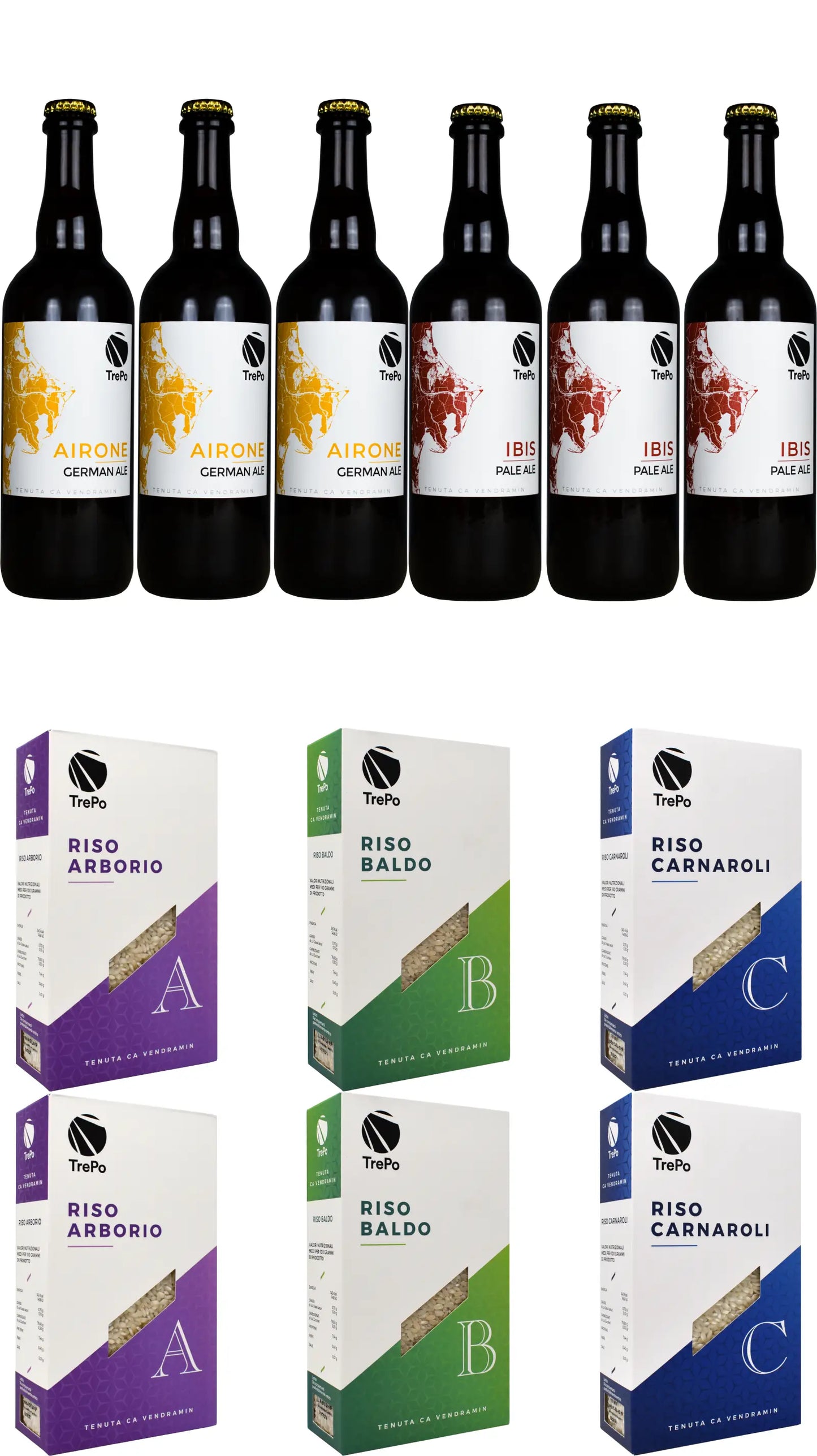 3xAirone 75cl + 3xIbis 75cl + 2xArborio-Baldo-Carnaroli