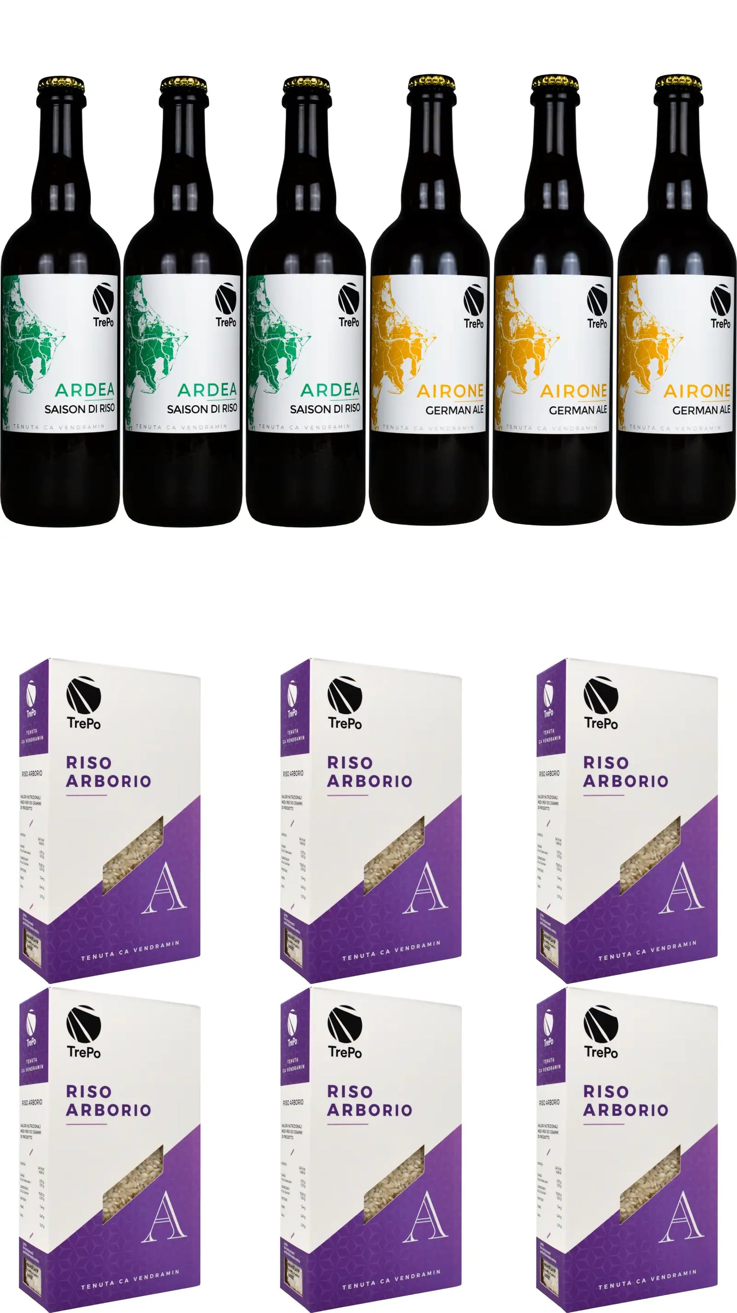 3xArdea 75cl + 3xAirone 75cl + 6xArborio