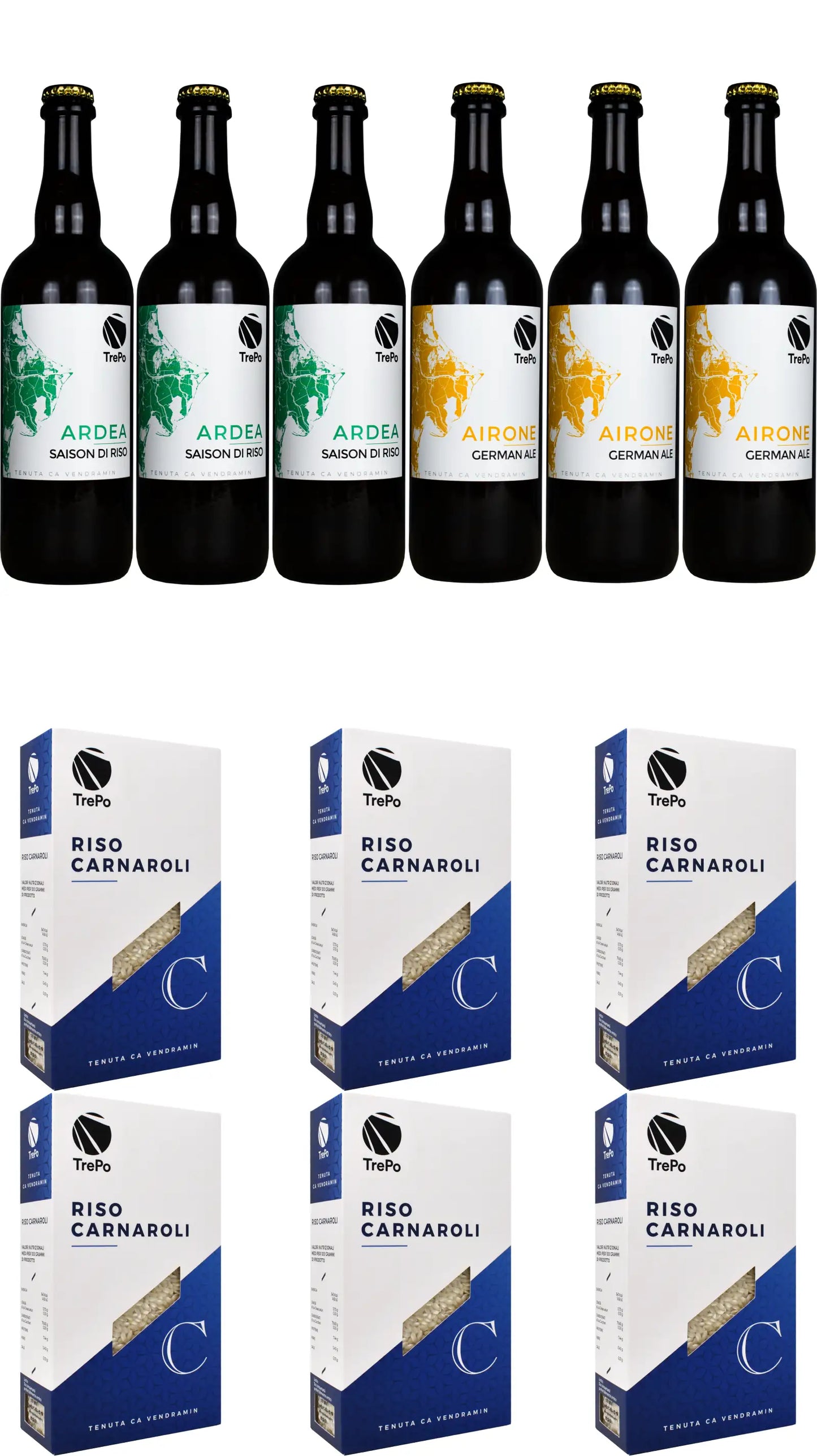 3xArdea 75cl + 3xAirone + 6xCarnaroli