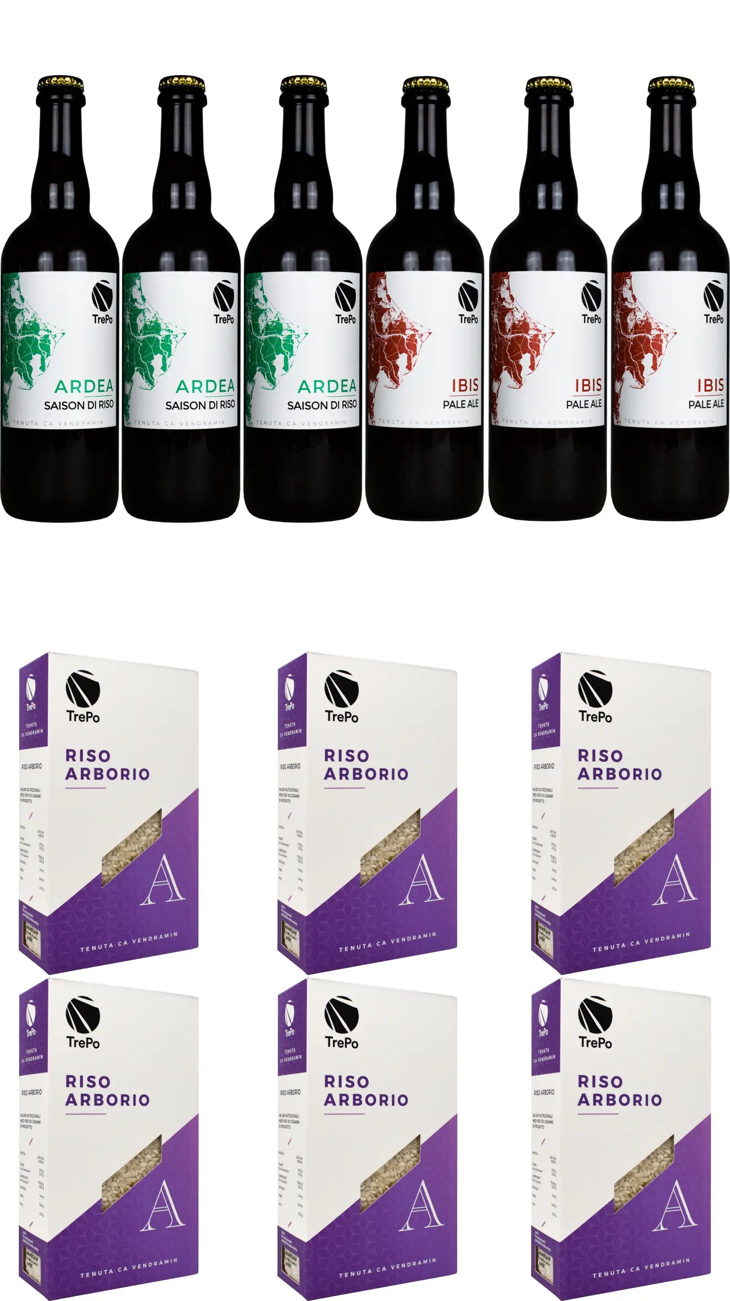 3xArdea 75cl + 3xIbis 75cl + 6xArborio