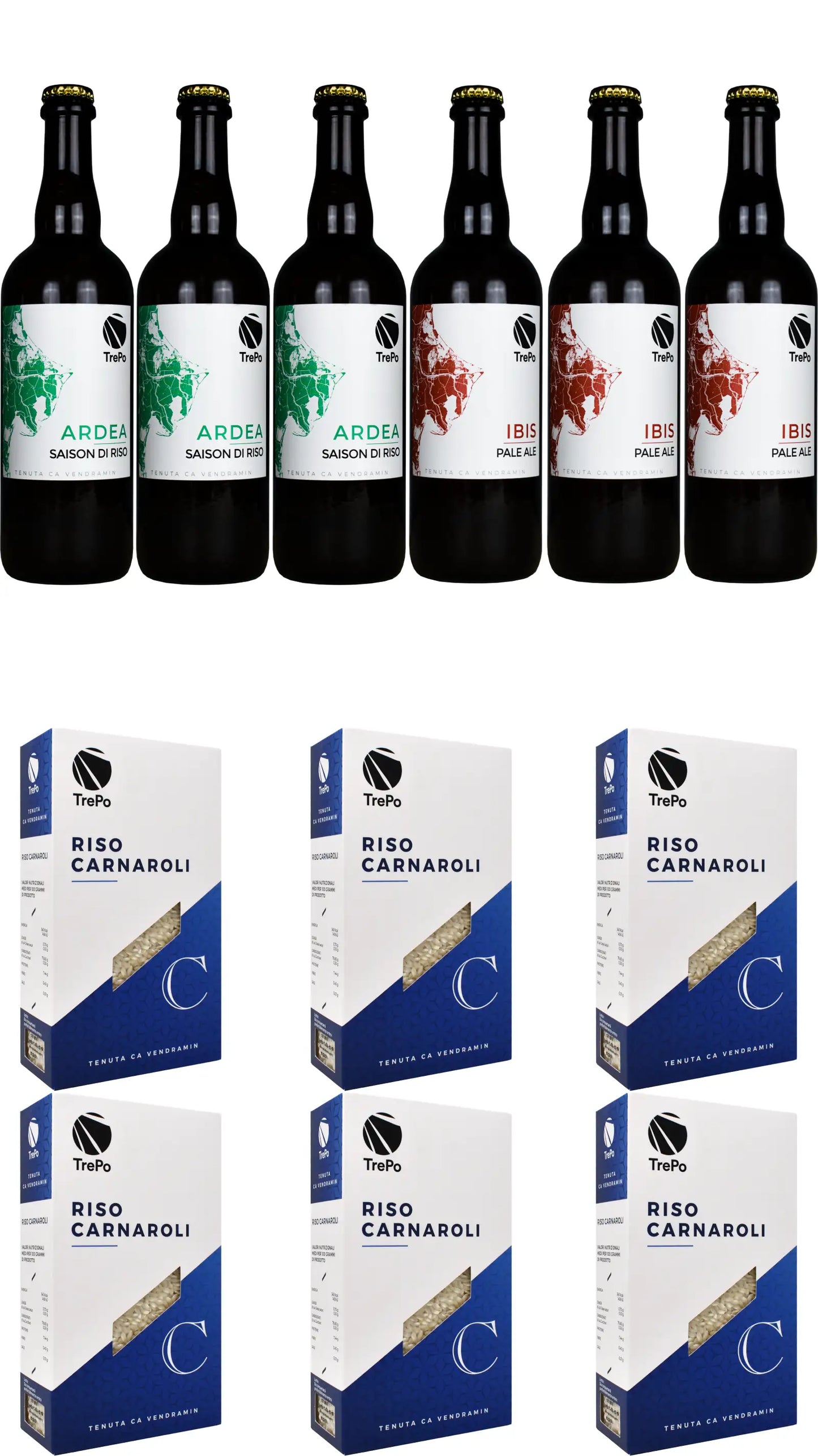 3xArdea 75cl + 3xIbis 75cl + 6xCarnaroli