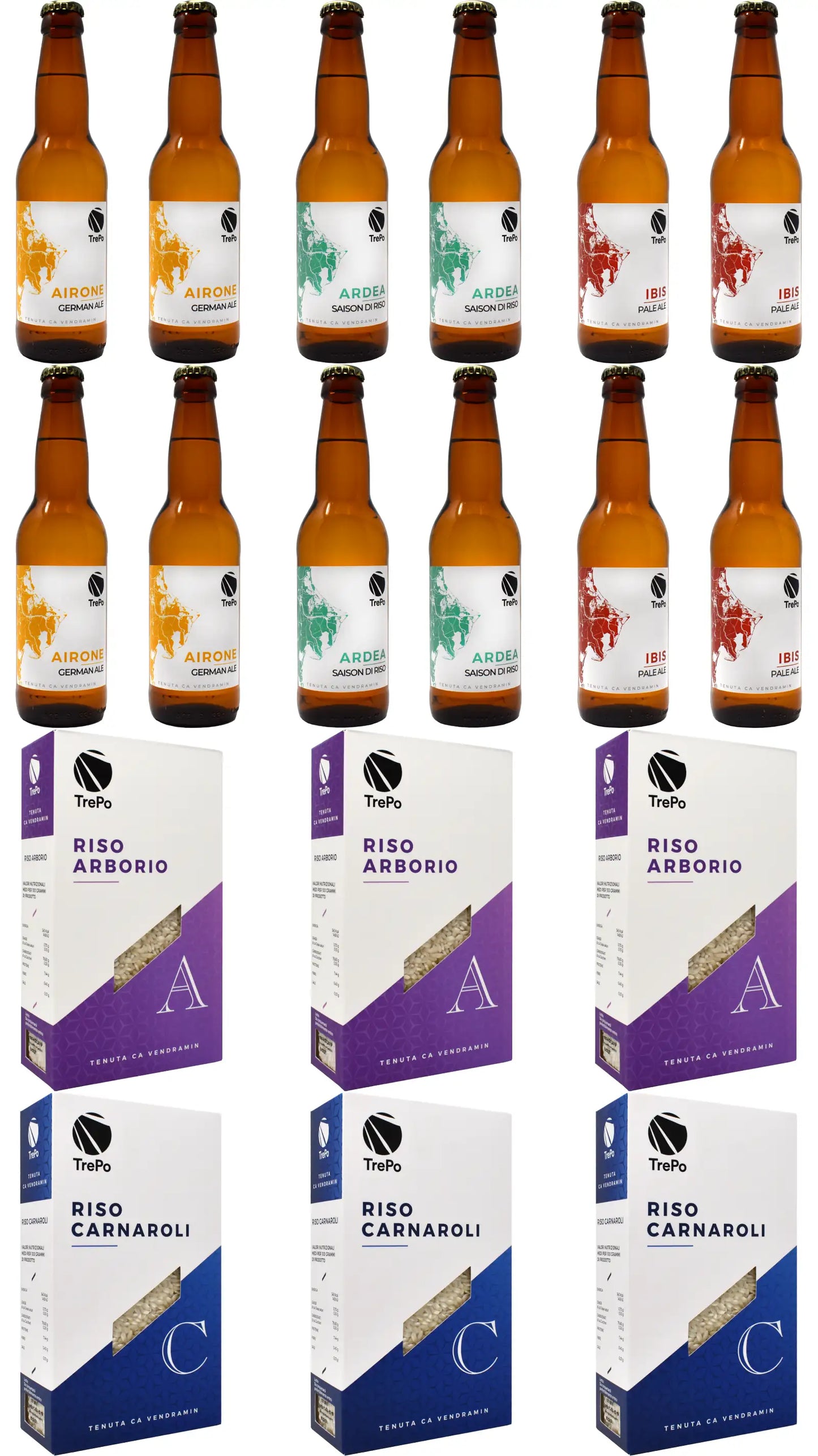 4x3 Birre 33cl + 3Arborio +3 Carnaroli