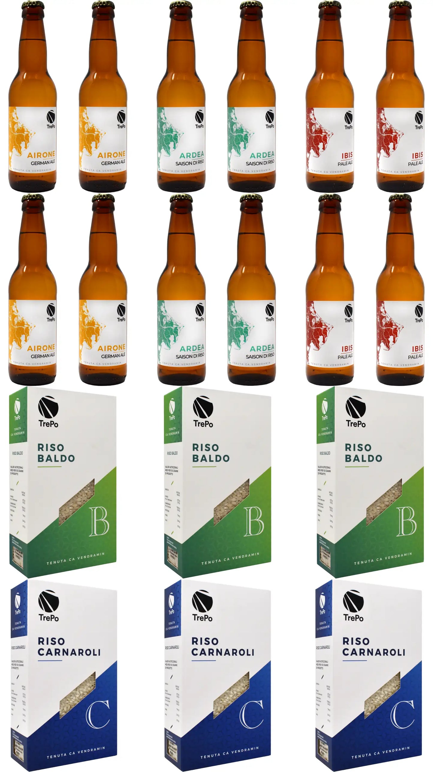 4x3 Birre 33cl + 3 Baldo + 3 Carnaroli