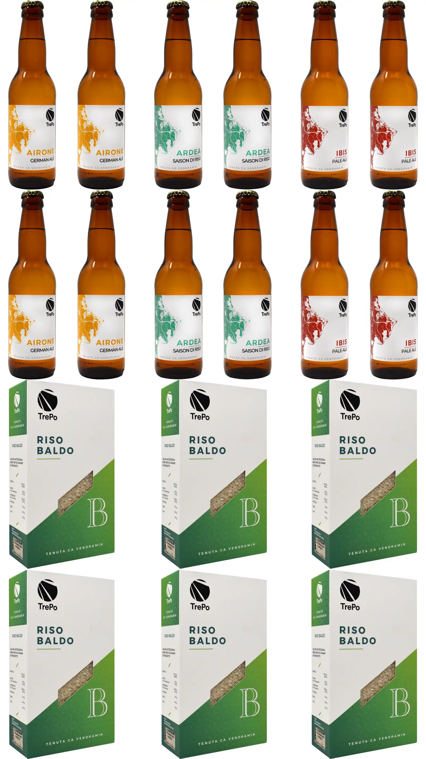 4xArdea-Airone-Ibis 33cl + 6xBaldo