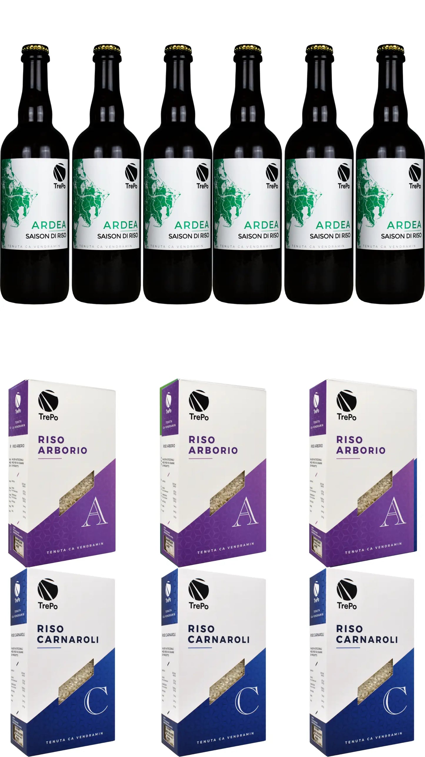6xArdea 75cl + 3xArborio + 3xCarnaroli