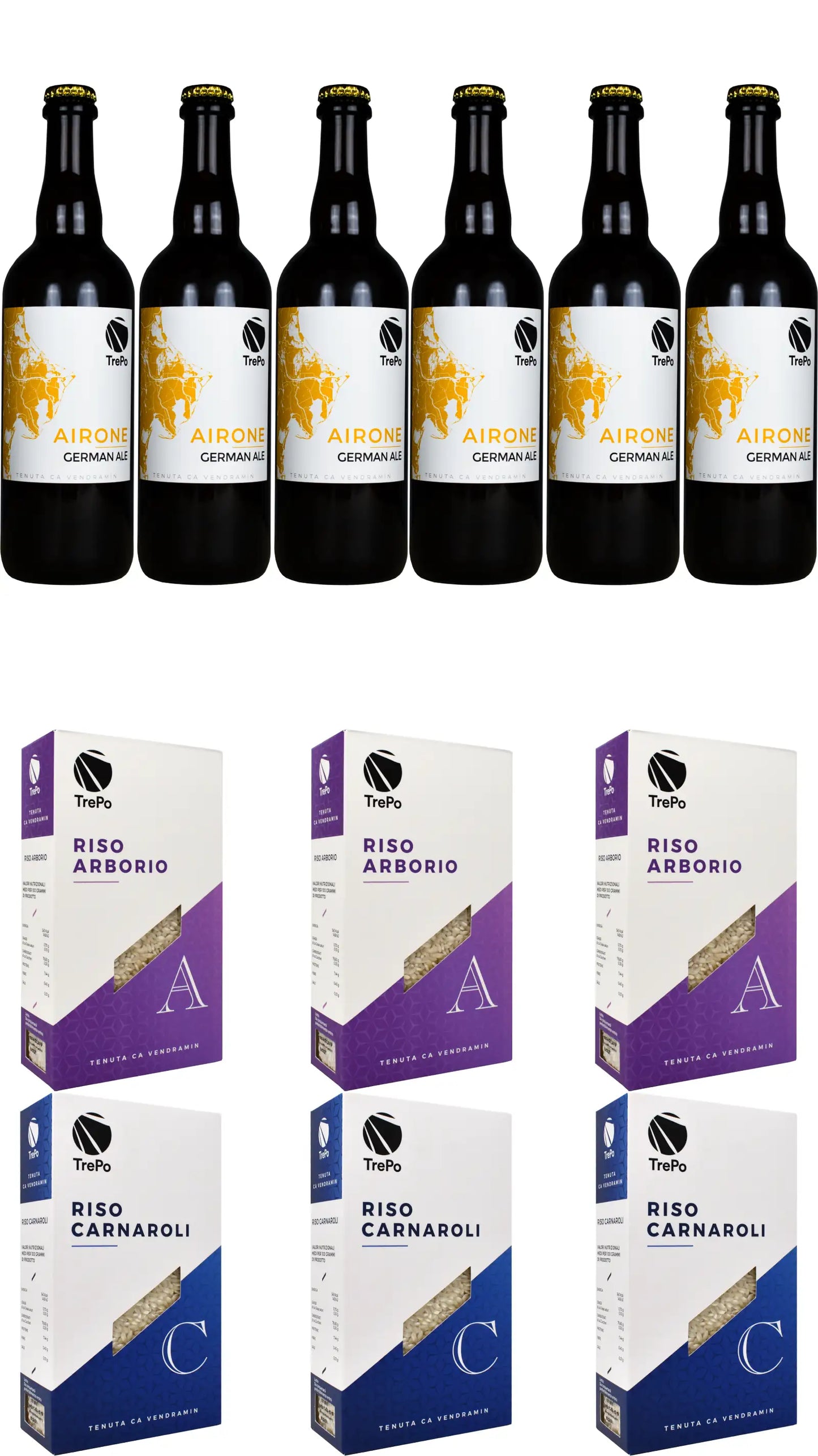 6xAirone 75cl + 3xArborio + 3xCarnaroli