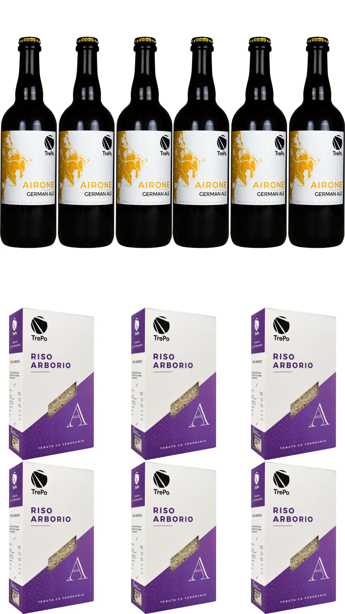 6xAirone 75cl + 6xArborio