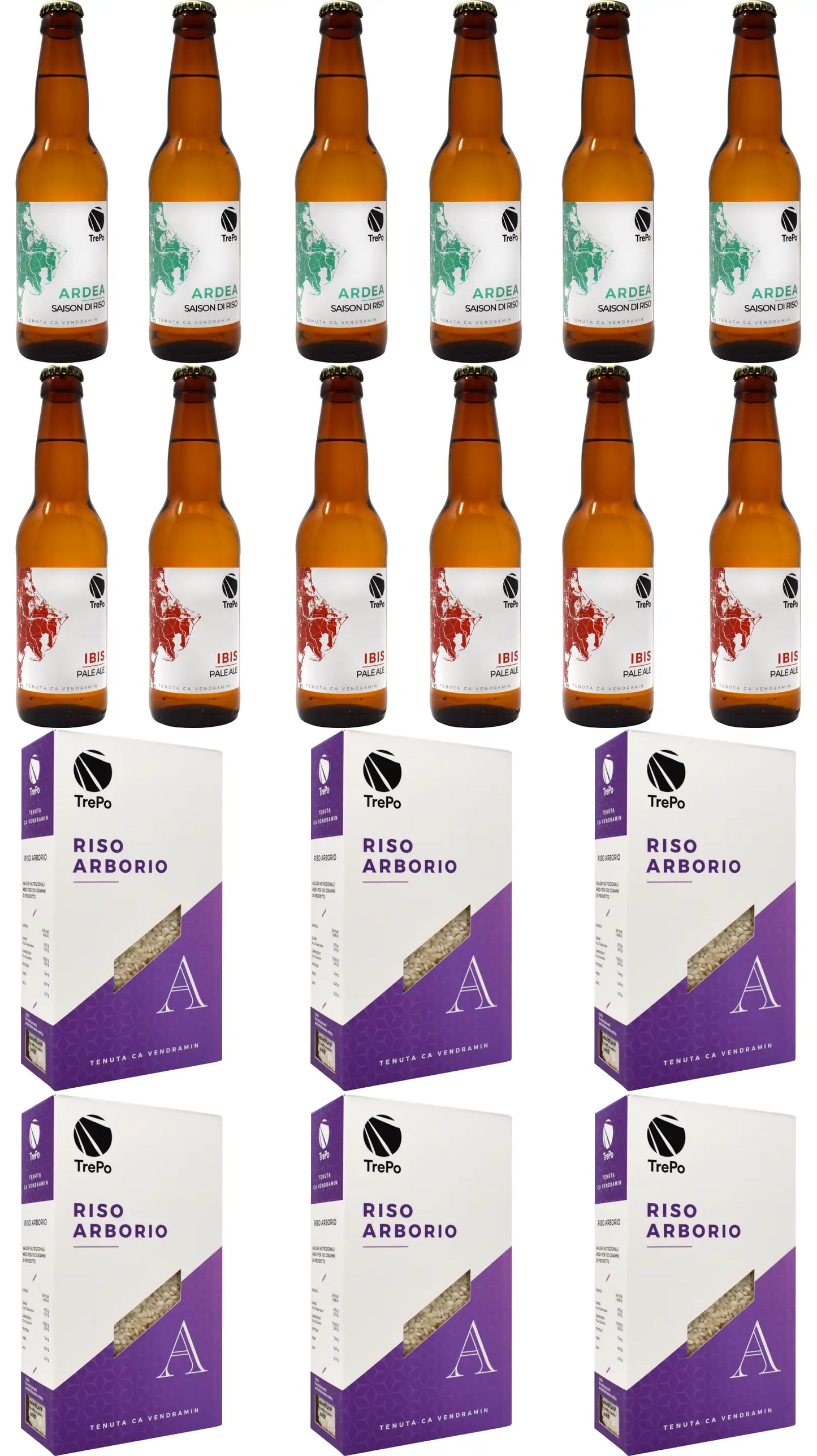 6xArdea 33cl + 6xIbis 33cl + 6xArborio