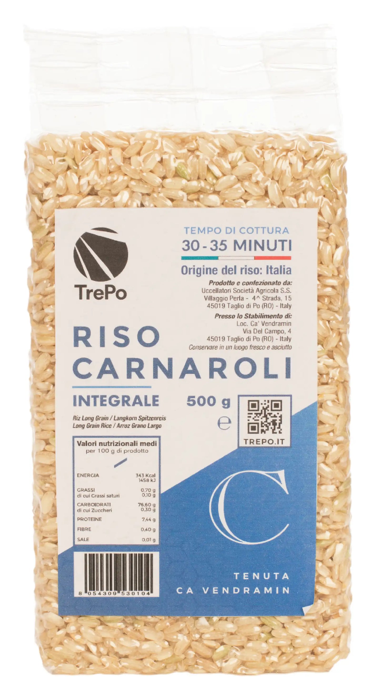 Riso Carnaroli Integrale 500g